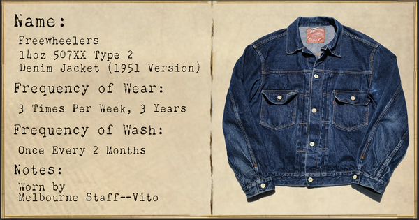 FILE 001:Freewheelers 14oz 507XX Type 2 Denim Jacket (1951 Version