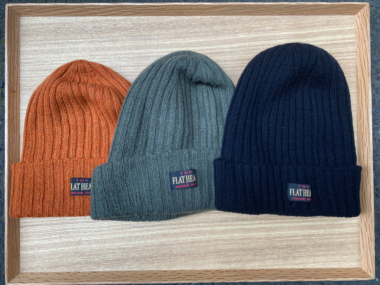 THE FLAT HEAD WOOL KNIT BEANIE