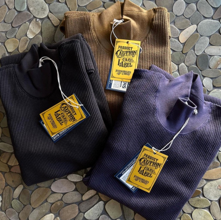 FREEWHEELERS "HALF NECK" THERMAL SHIRT
