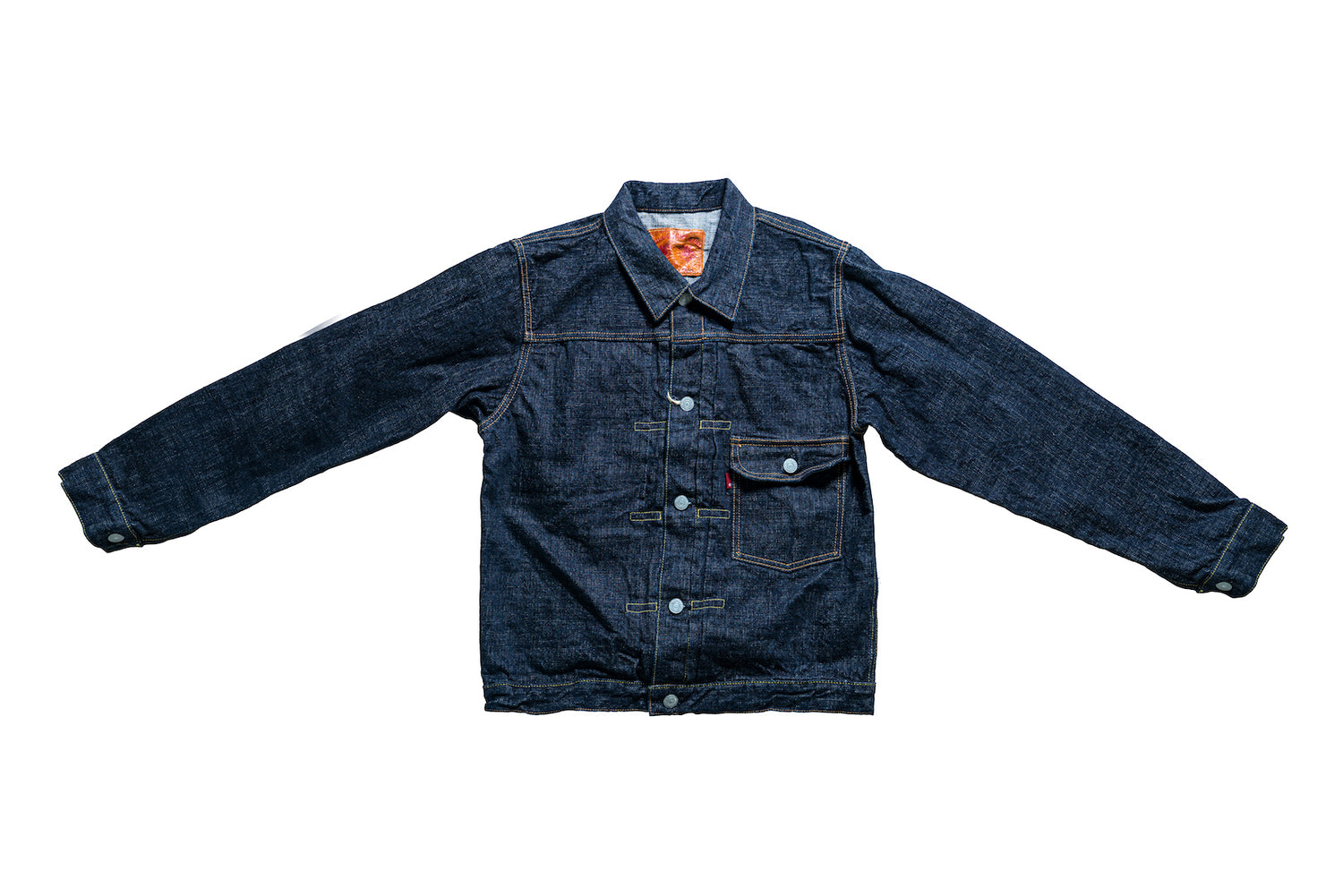FULL COUNT 13.6OZ 'ROUGH' TYPE 1 DENIM JACKET