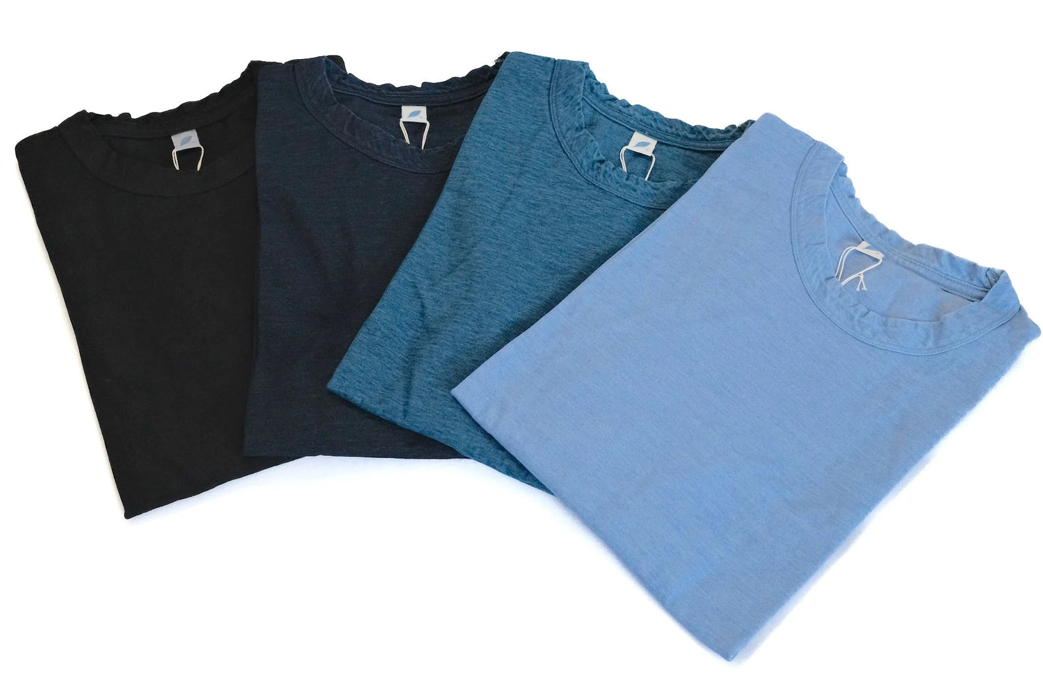 Pure Blue Japan Long Sleeve Indigo Plain Tee