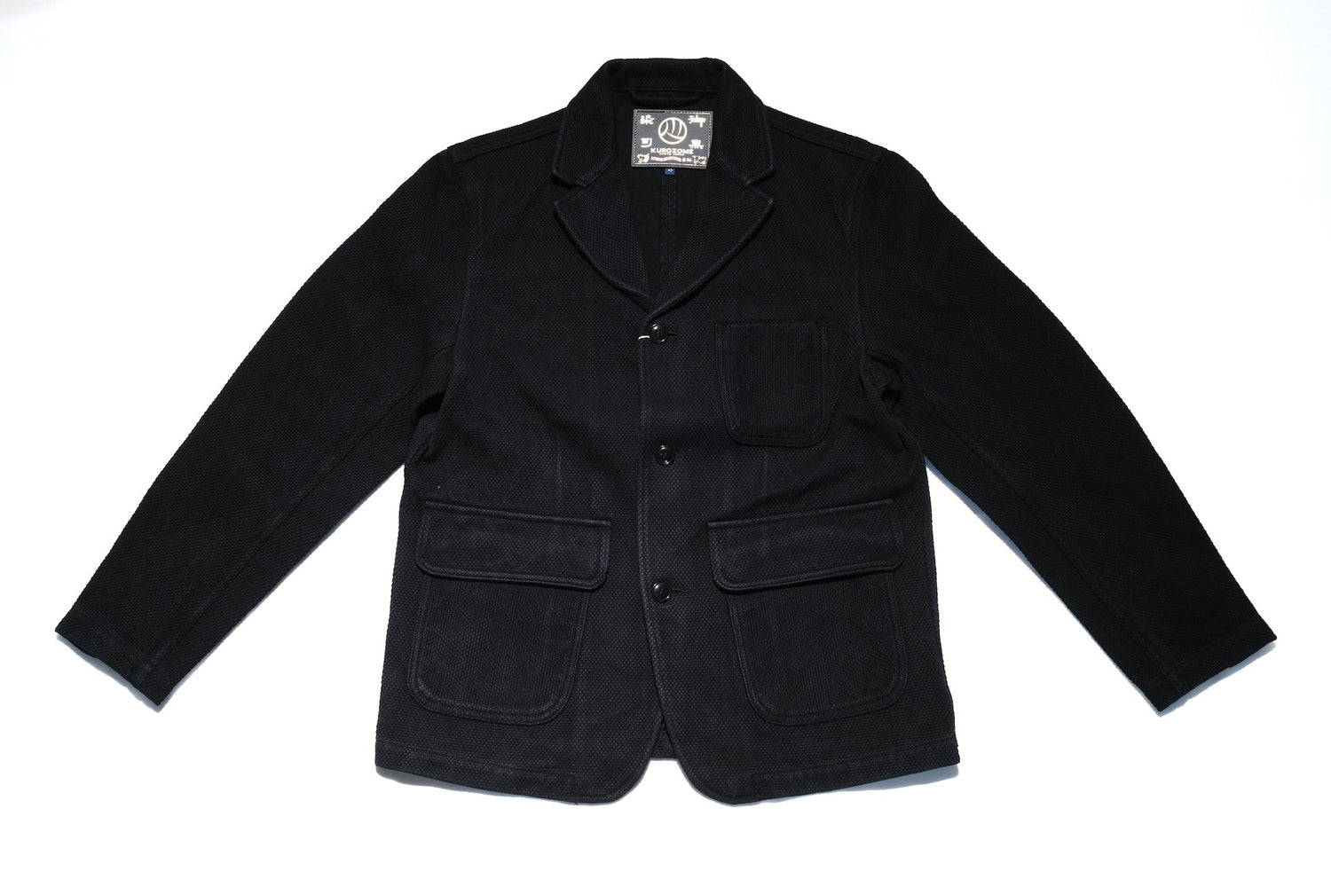 Studio D'Artisan 14oz "Kurozome" Ultimate-Black Sashiko Blazer