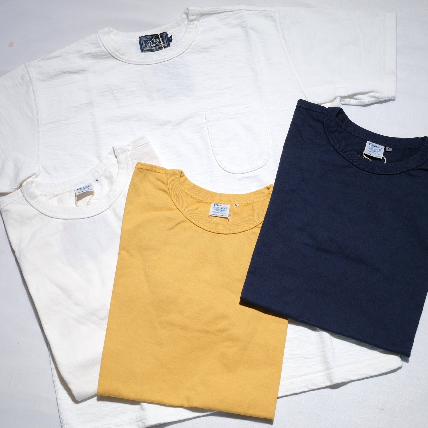 Studio D'Artisan 7.2oz "American Dry Jersey" Loopwheeled Tee