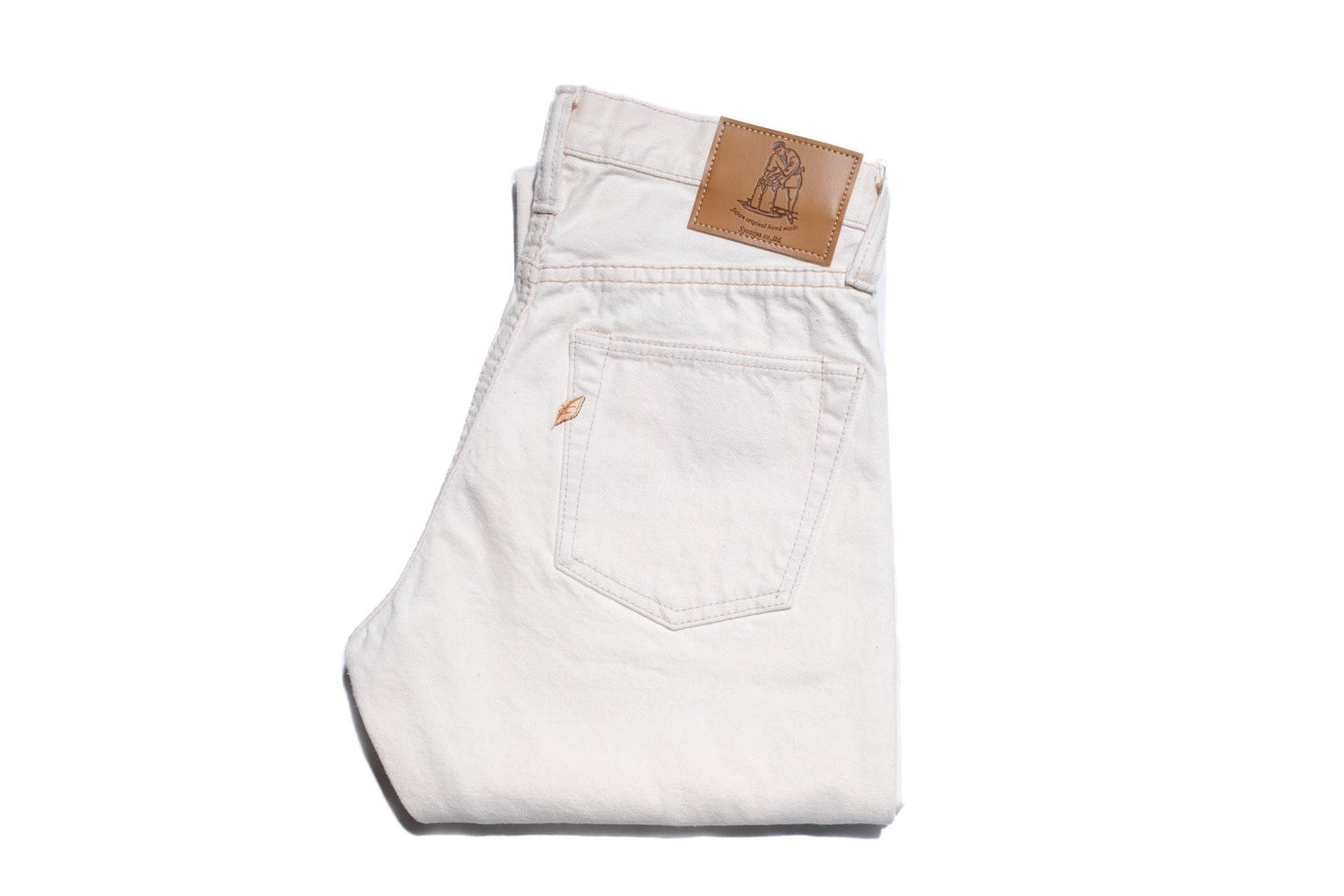 Pure Blue Japan 14oz Ecru X Beige Denim