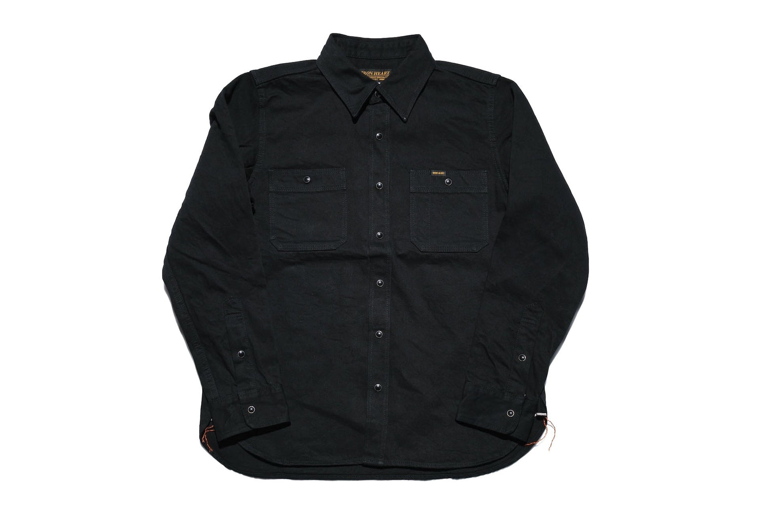 Iron Heart 12oz "Johnny Cash" Black Selvage Denim Work Shirt