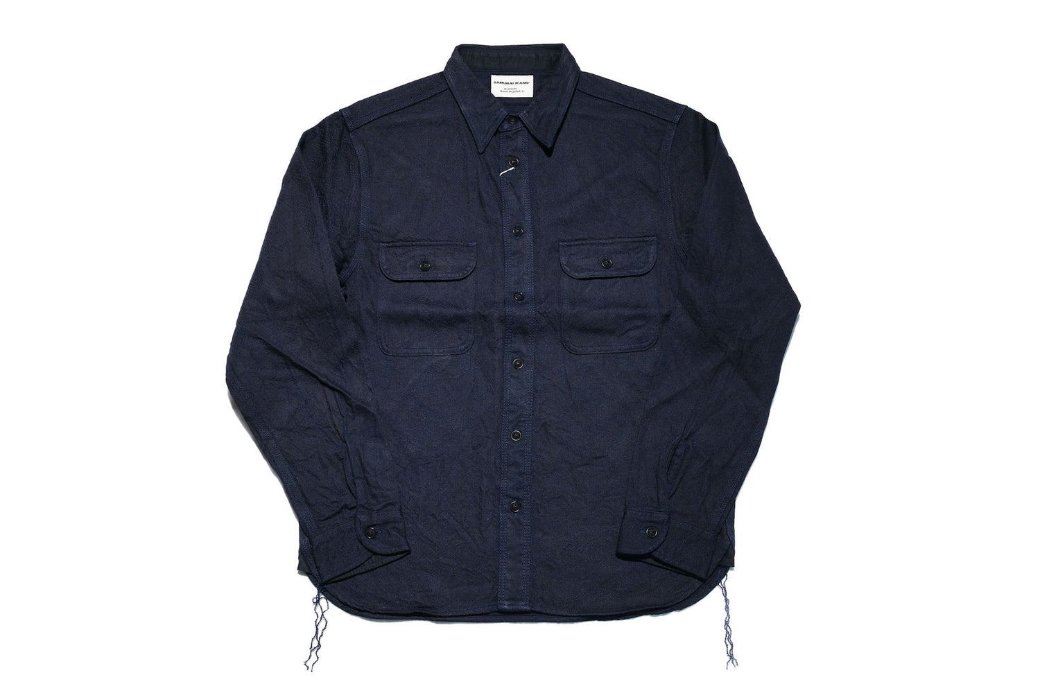 Samurai Indigo Dyed "Year of the Snake" Jacquard Workshirt (Oversea Edition)