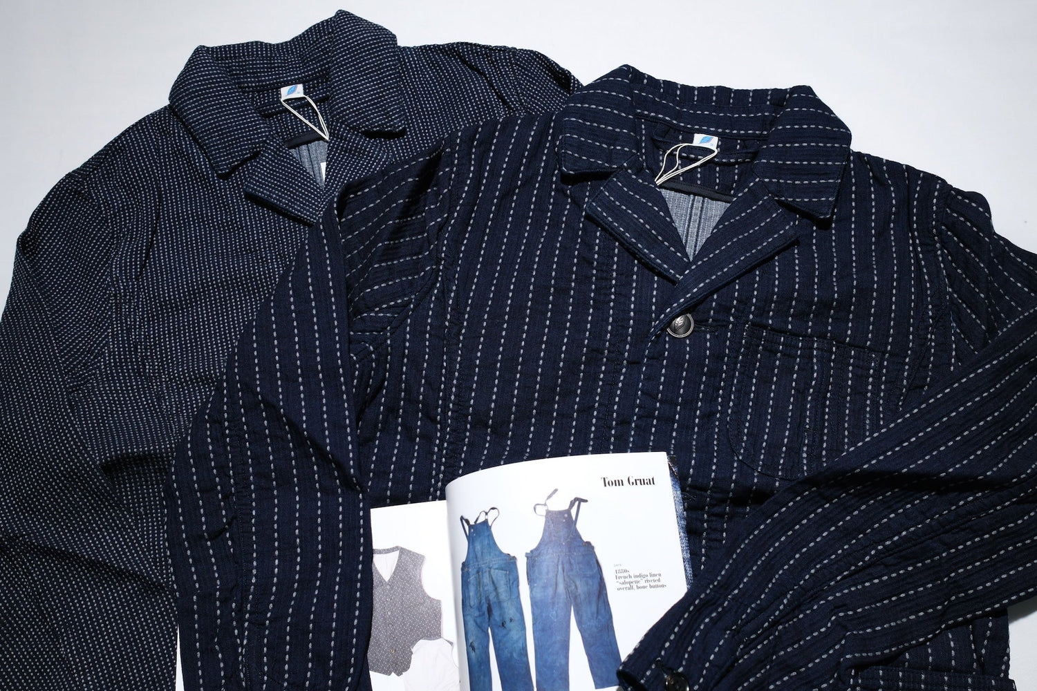 Pure Blue Japan 12oz Indigo Dyed Sashiko Tailored Jackets