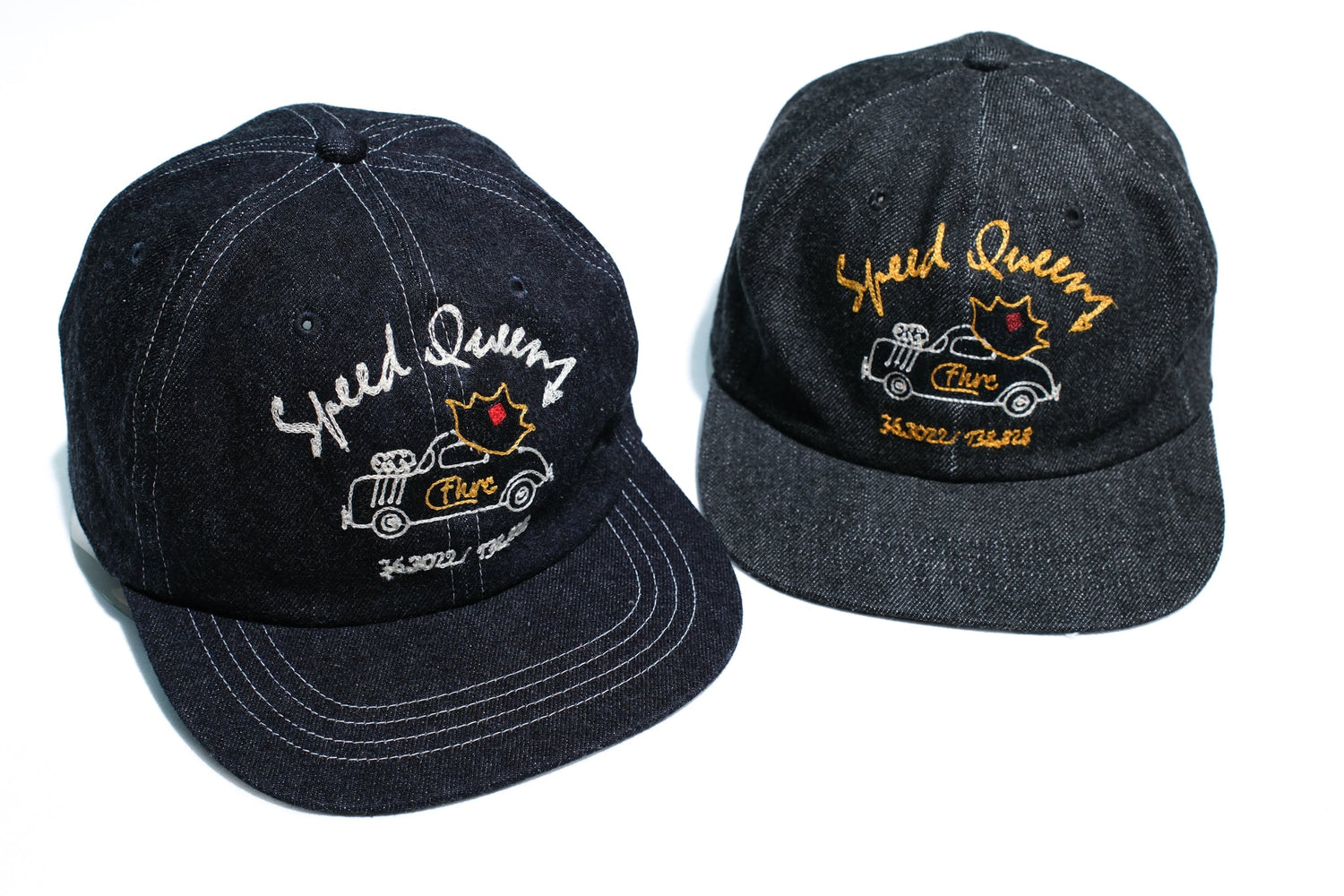 The Flat Head 12oz Selvage Denim "Hot Rod" Trucker Cap