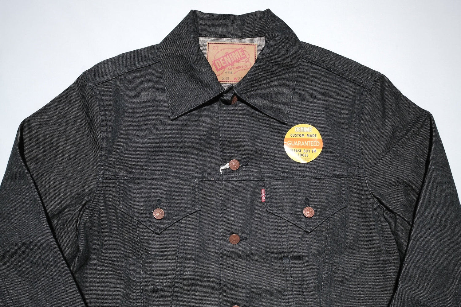 Denime X Warehouse Co. LOT. 233-66B 14.5oz 60s Type 3 Denim Jacket (Black)