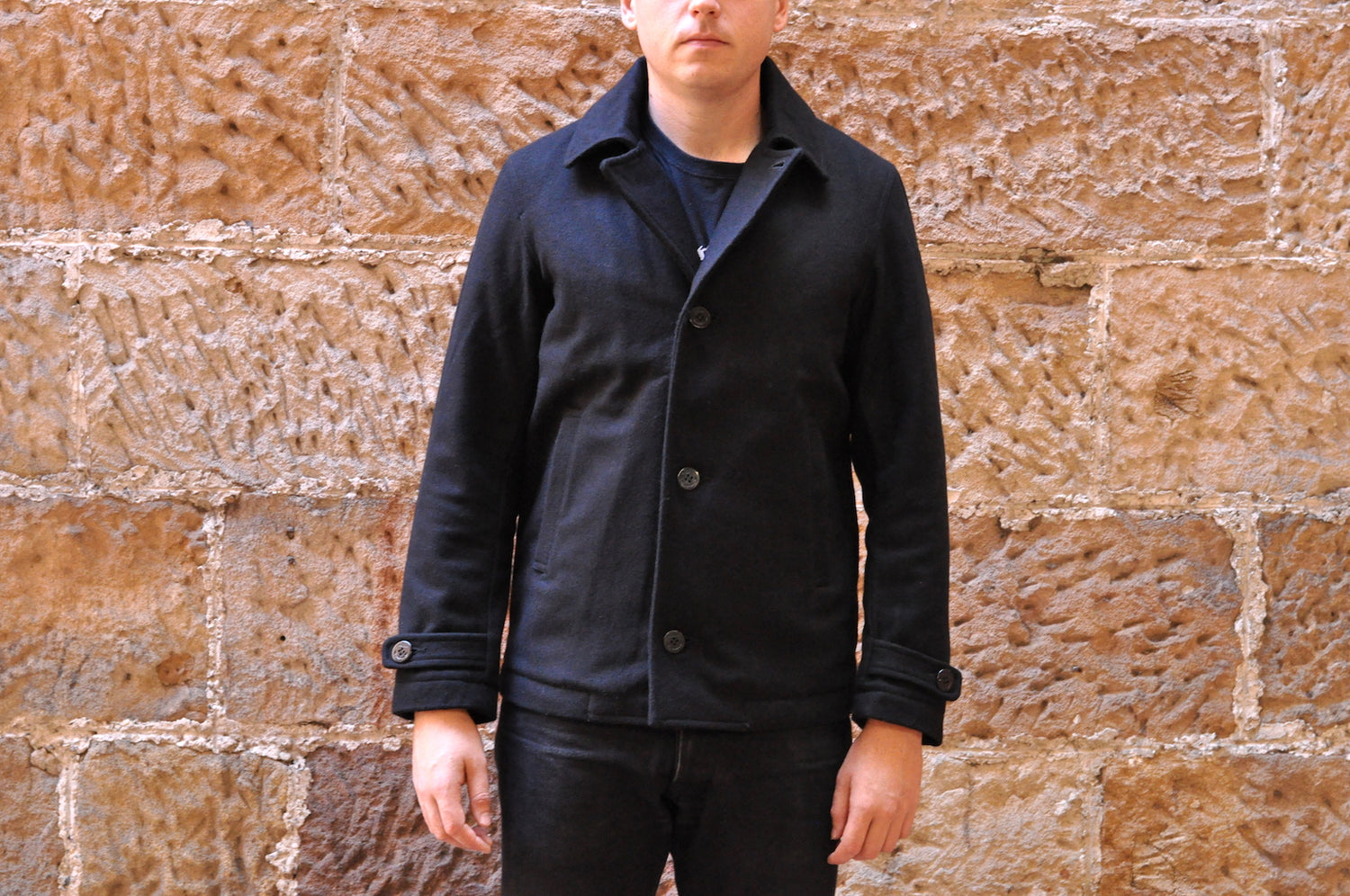 Momotaro Wool Short Pea Coat