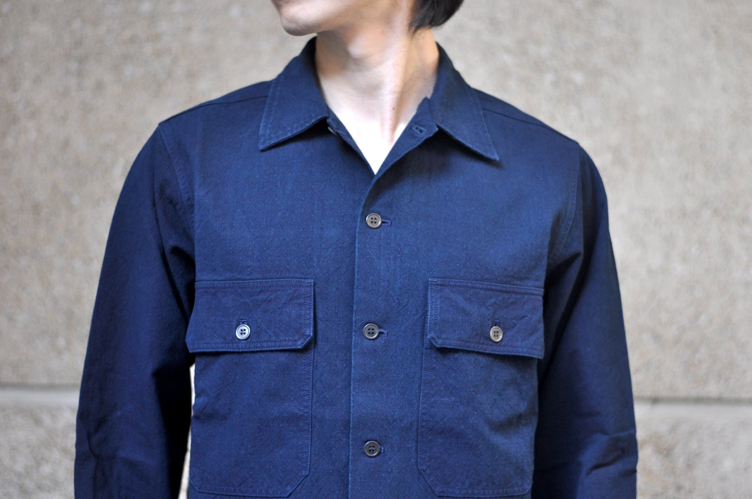 Samurai 12oz Natural Indigo Dyed Ripstop Utility Workshirt