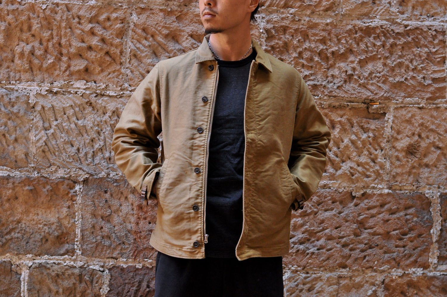 FREEWHEELERS "DECK" WORKER JACKET (BEIGE)