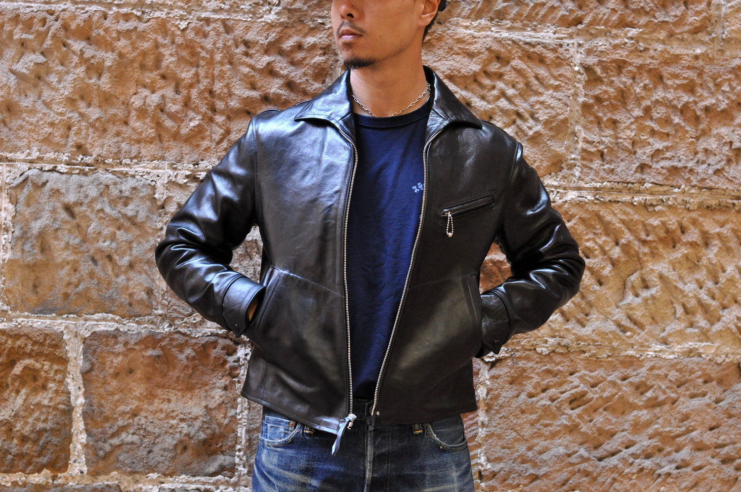 Freewheelers "Rebels" Horsehide Sports Jacket (Blackjack)