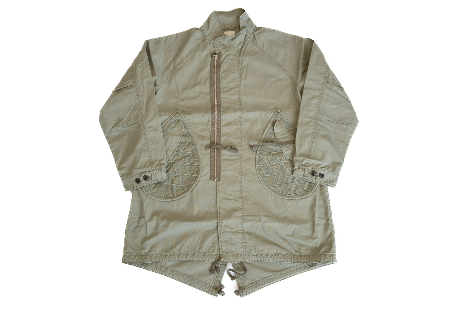Maru Sankaku Peke by SDA "Tsugihagi" Fish Tail Military Parka