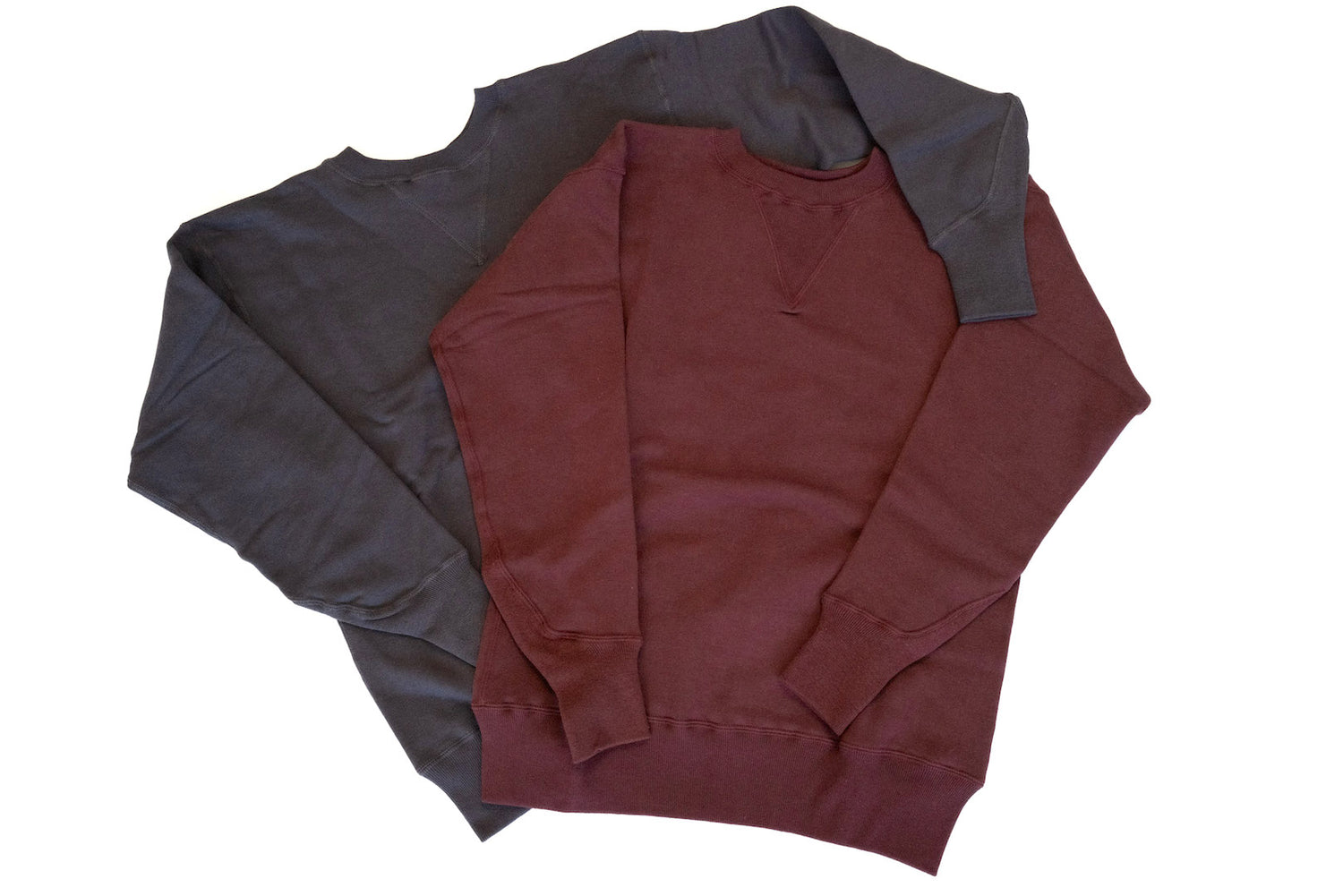 WAREHOUSE LOT.467 10OZ "DOUBLE NEEDLES" LOOPWHEELED SWEATSHIRT