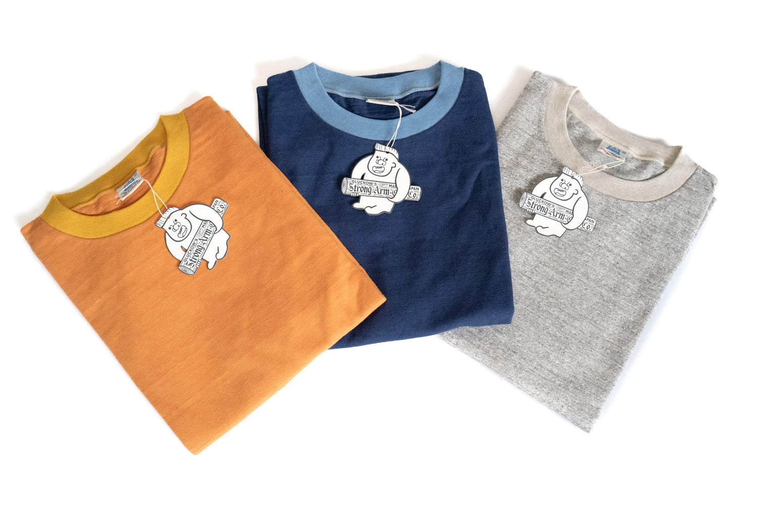 John Gluckow X Warehouse 6oz 'Two-Tone' Loopwheeled Tee