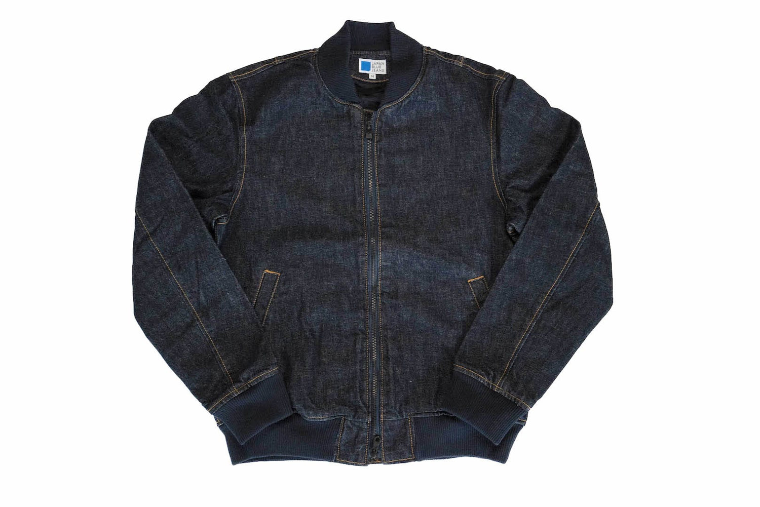 Japan Blue Indigo Dyed Denim Bomber Jacket