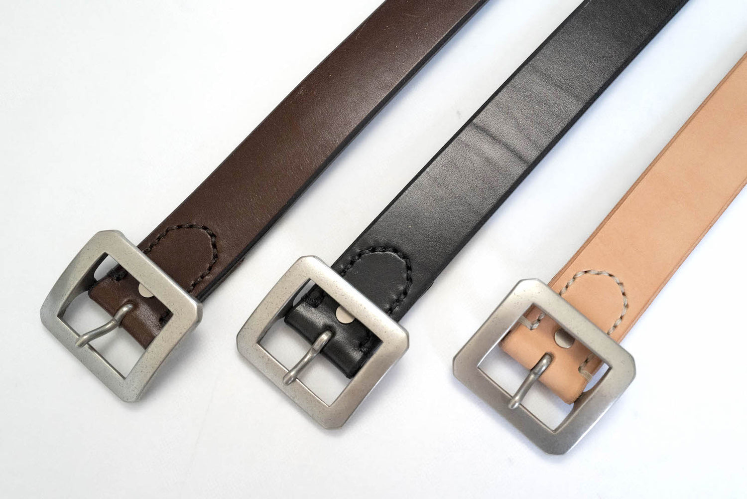 Unique Garment 'Garrison' Full Grain Cowhide Belt