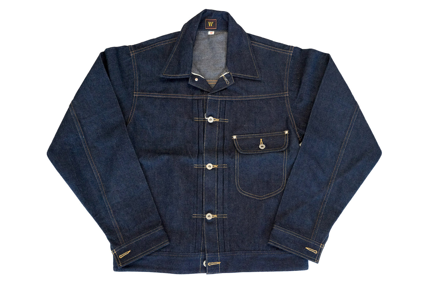 WAREHOUSE 13.7OZ WWII COWBOY STYLE DENIM JACKET