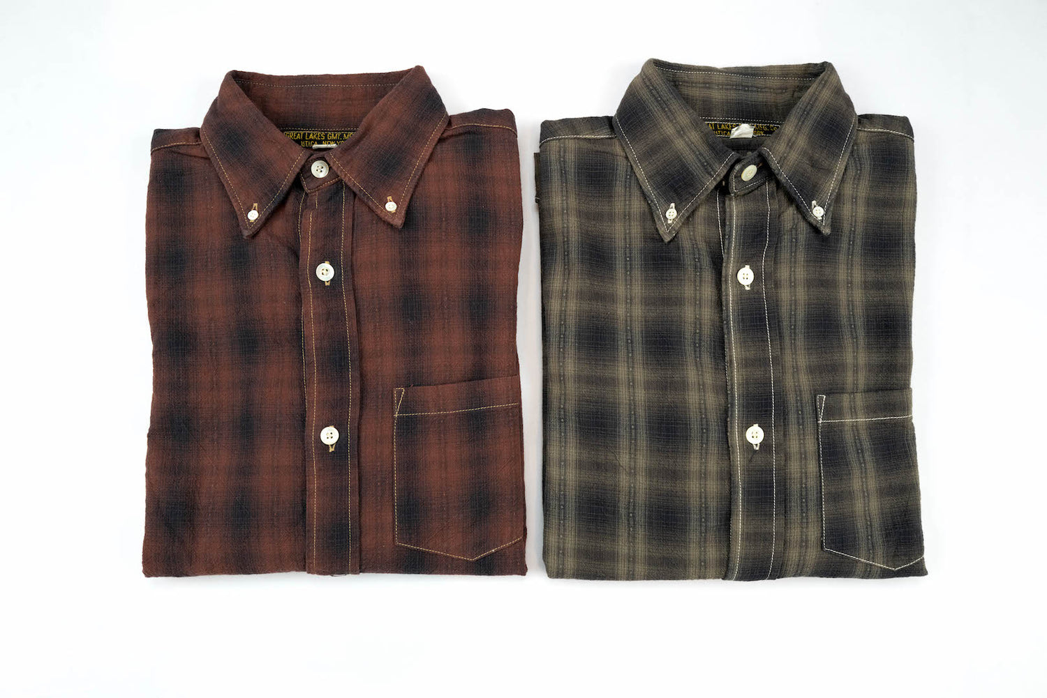 FREEWHEELERS 8OZ OMBRE CHECK SHIRT