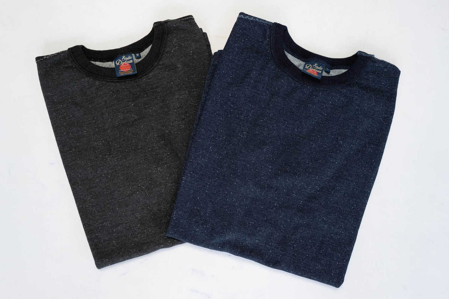 STUDIO D'ARTISAN 7.5OZ 'NEP TEXTURED' LOOPWHEELED TEE