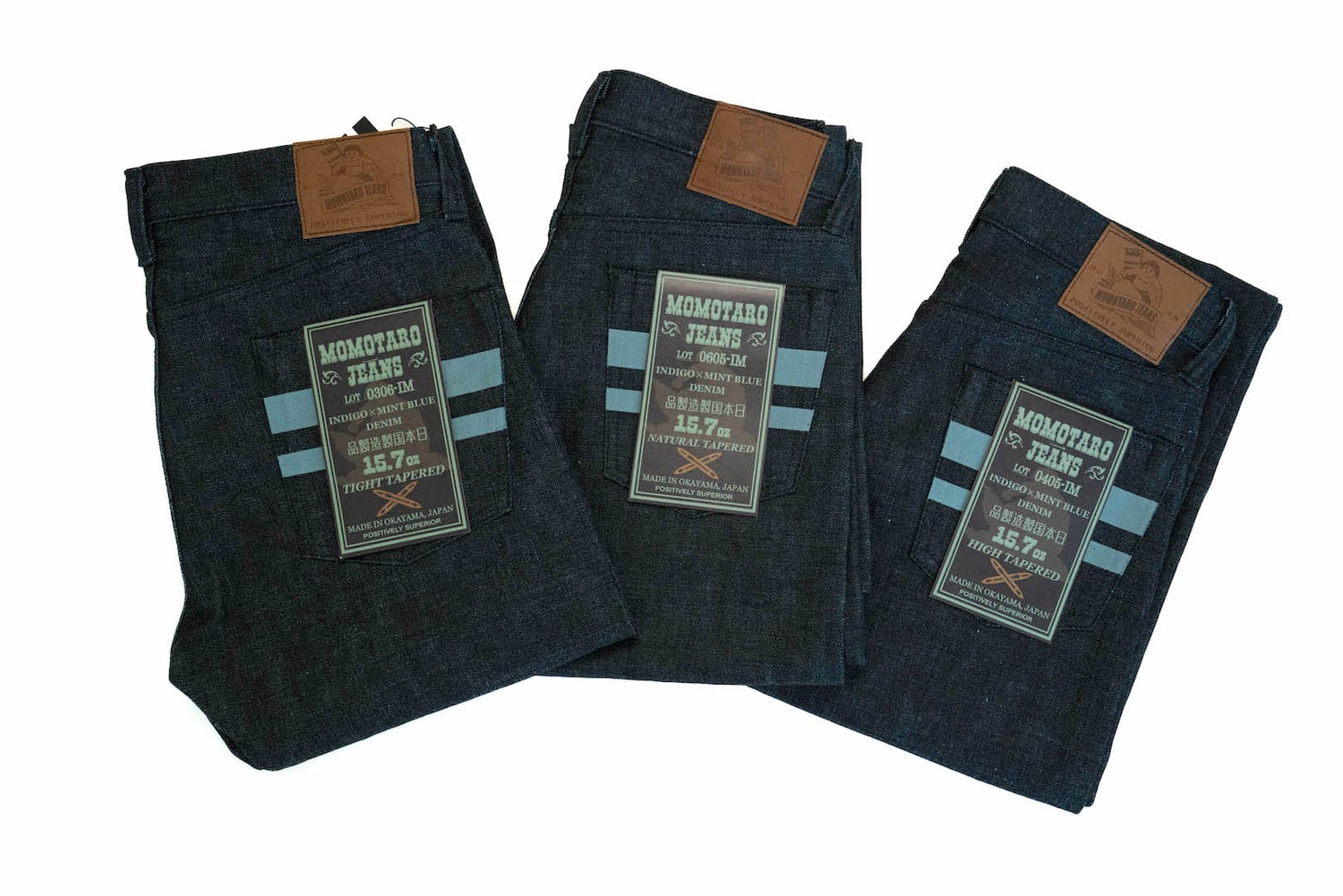 Momotaro 15.7oz 'Mint Blue' IM Denim