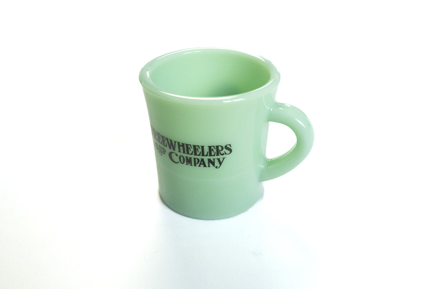 Freewheelers "Buffalo" Old Milk Glass Mug (Jade-Ite)