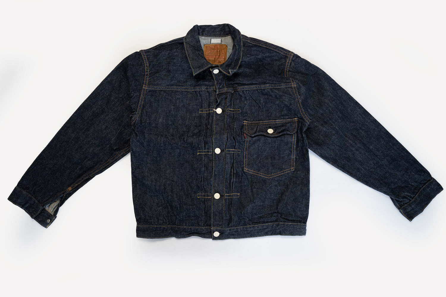 Warehouse DD-2001 13.5oz Type 1 Denim Jacket (T-Back Version)