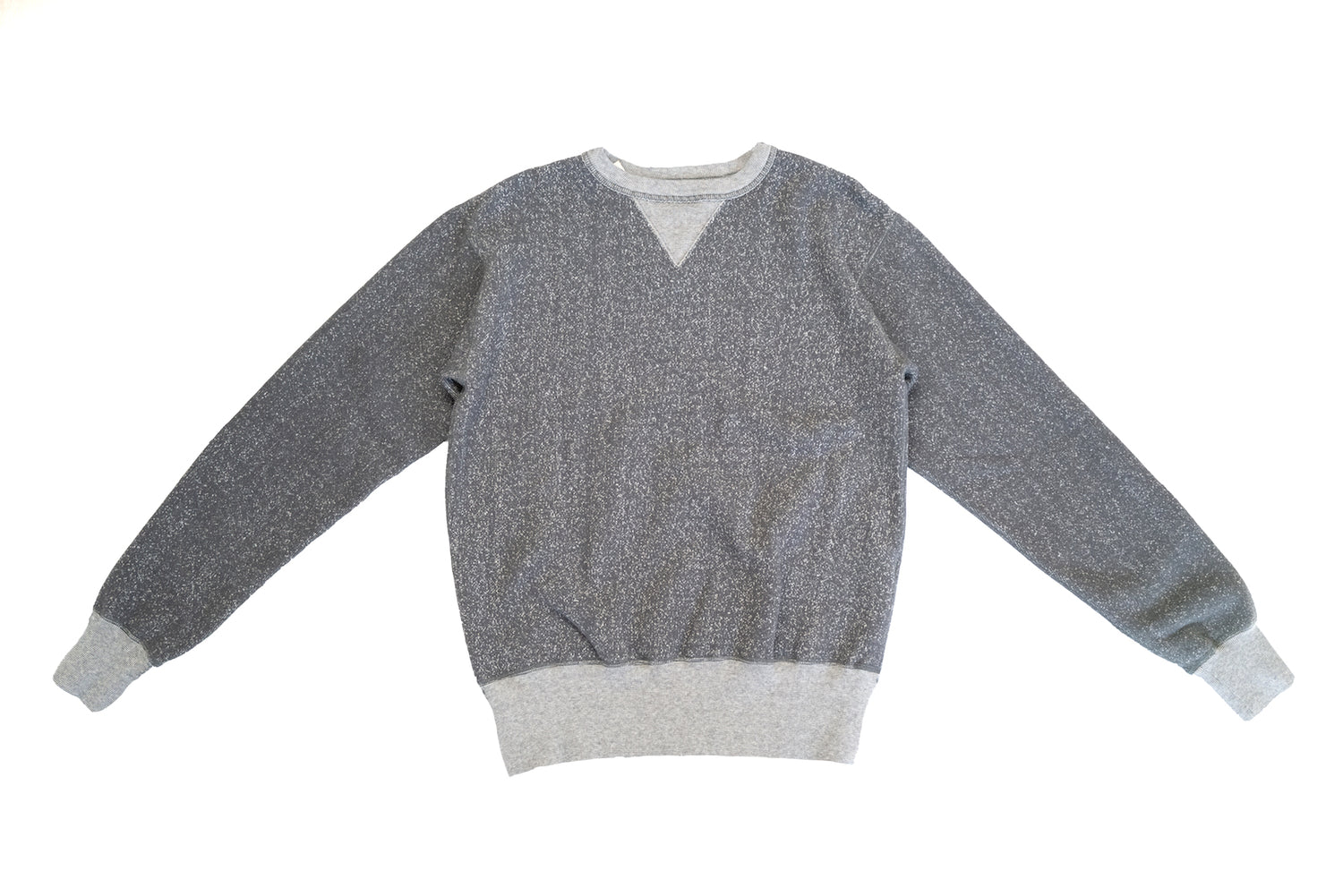 FULL COUNT 12OZ "BLIZZARD" LOOPWHEELED SWEATSHIRT (HEATHER CHARCOAL)