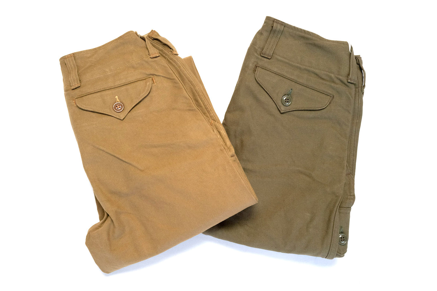 Freewheelers "Aviators'" Heavyweight Cotton Kersey Trousers