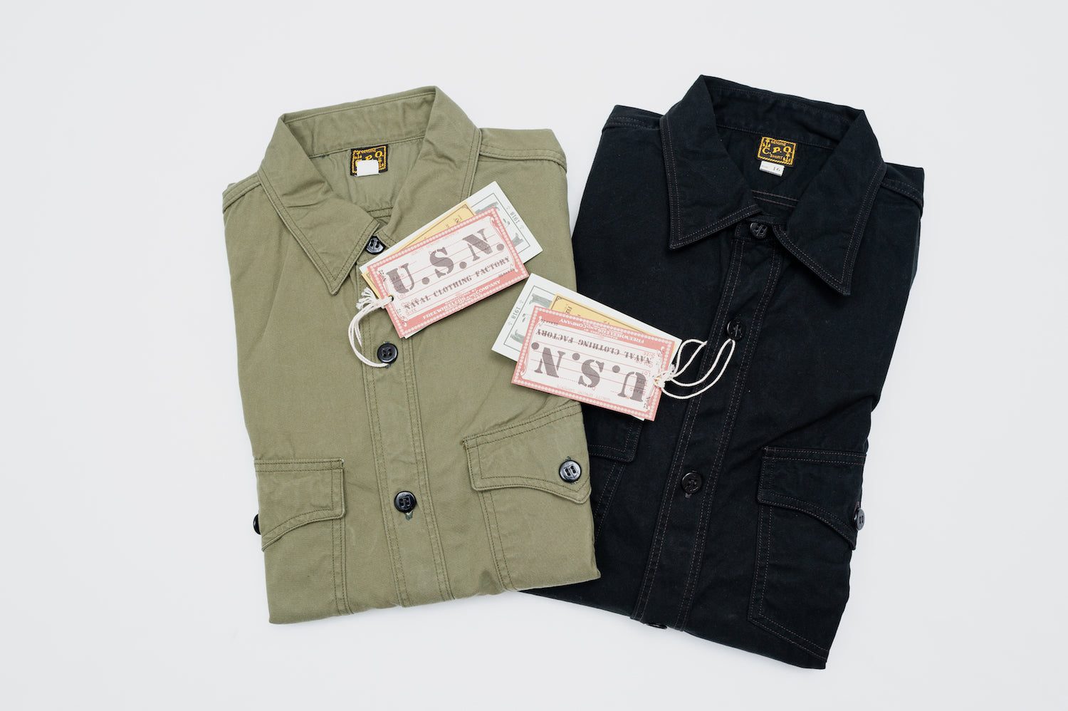 FREEWHEELERS '19 VERSION "WEATHER PARAFFIN" C.P.O JACKETED SHIRT