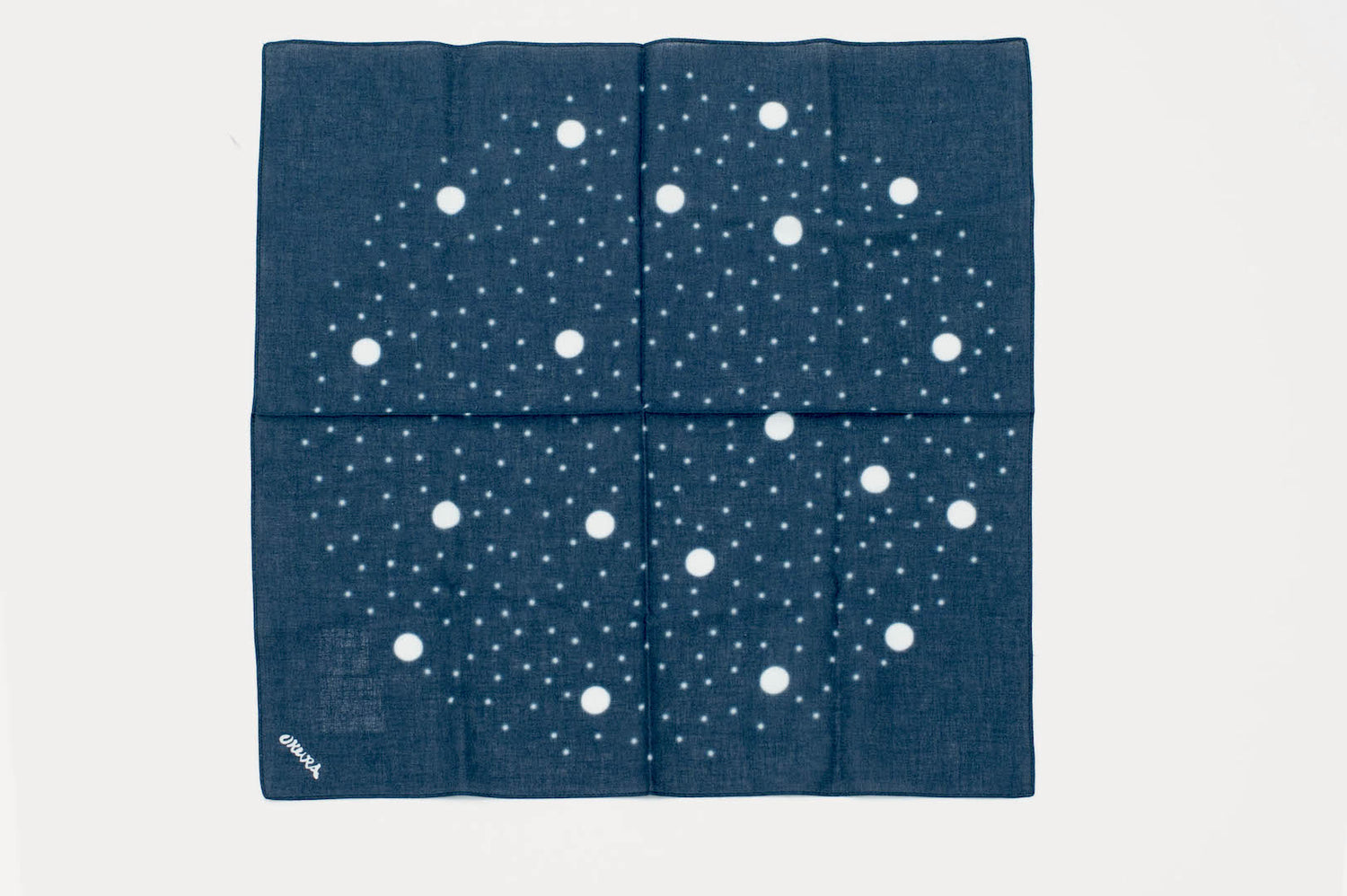 BLUE BLUE JAPAN 'SNOW FALL' INDIGO BANDANA