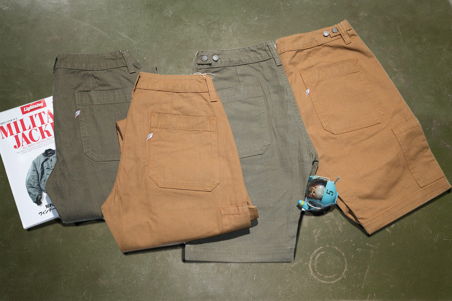 Pure Blue Japan 12oz HBT Utility Work Shorts & Pants