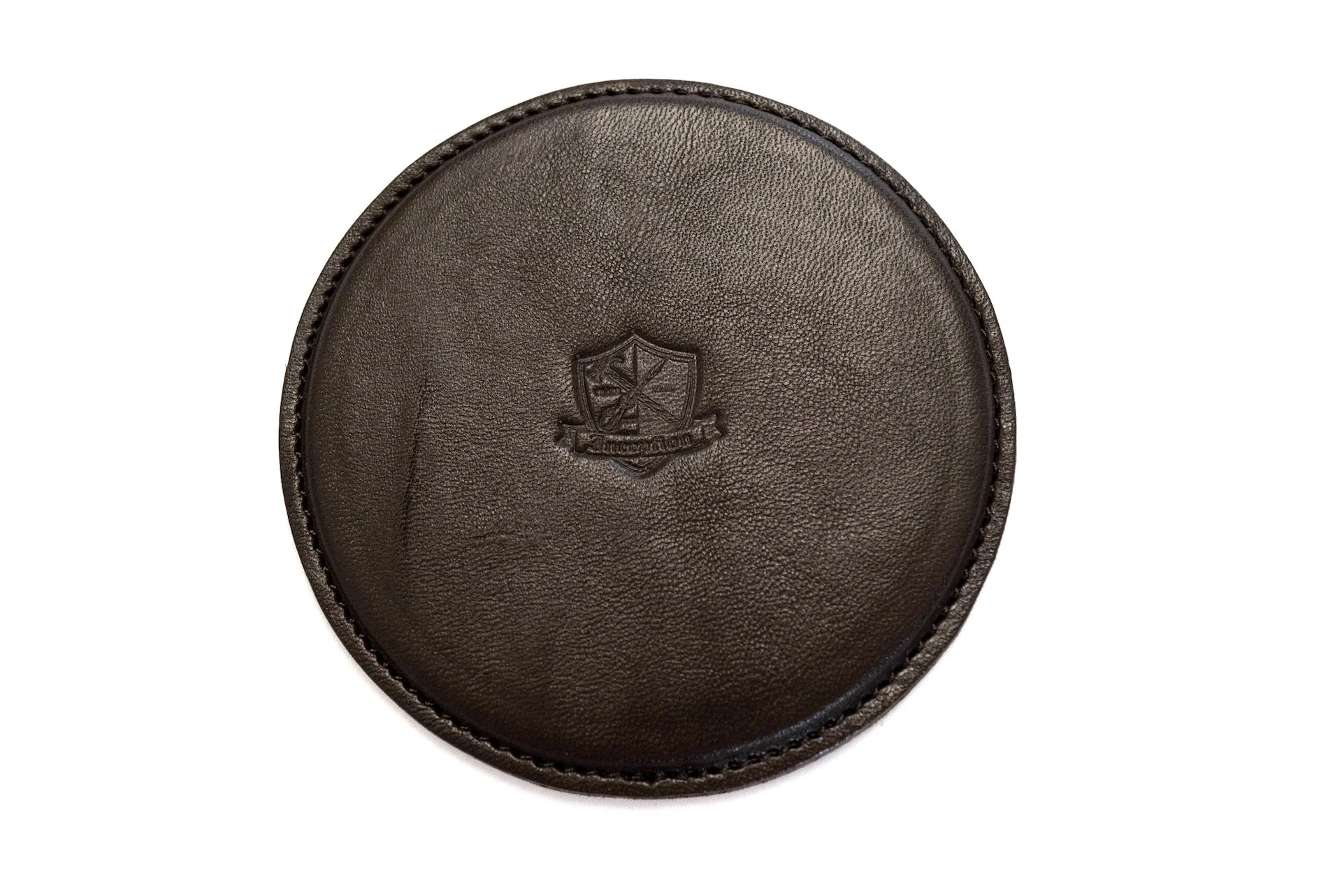 Inception by Accel Co. Horsehide Round Coasters