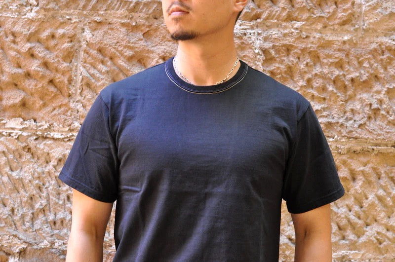 The Flat Head 24 Version 9oz Loopwheeled Plain Tee (Black)