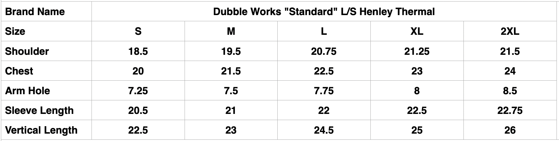 Dubble Works "Standard" L/S Henley Thermal (Black)