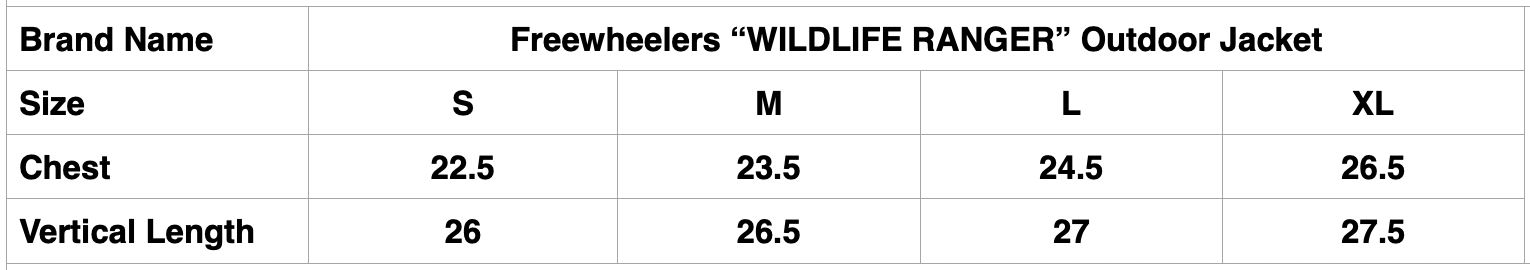 Freewheelers “WILDLIFE RANGER” High-Density Weathered Twill Outdoor Jacket (Khaki Olive)