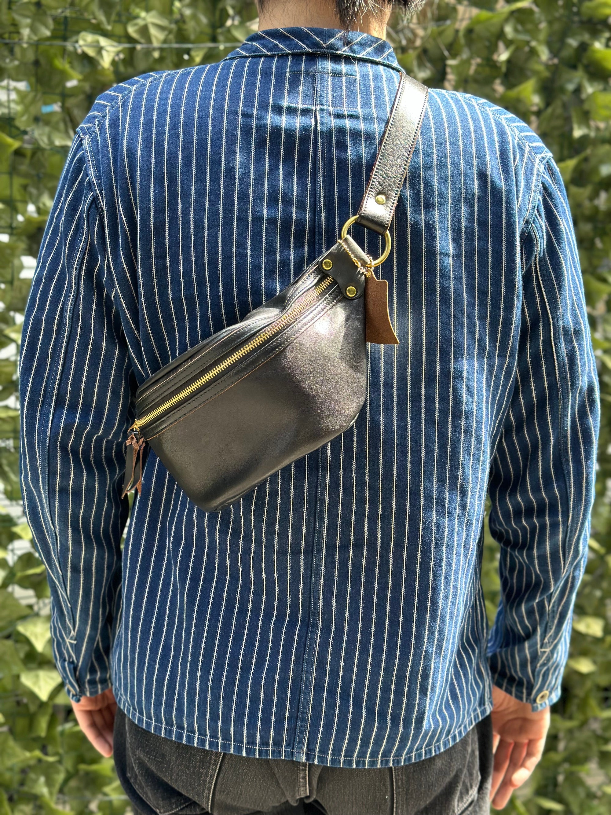 Inception by Accel Co. Horsebutt "Funky" Shoulder Bag (Brown Tea-core)