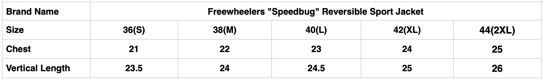 Freewheelers "Speedbug" Reversible Sport Jacket