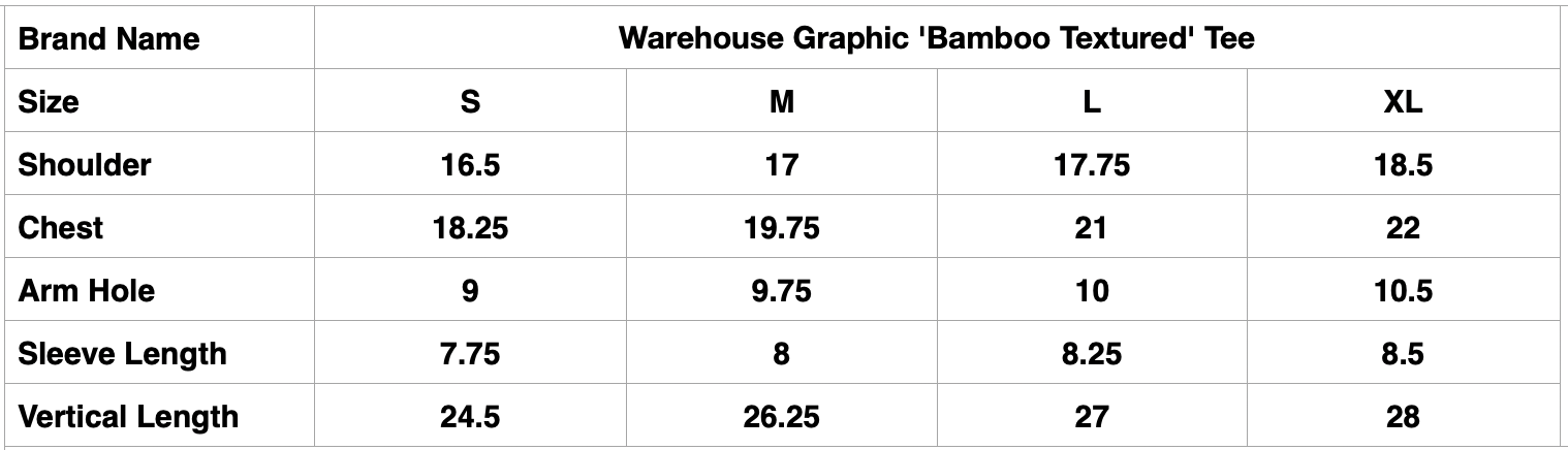 Warehouse "Fairbanks" 'Bamboo Textured' Tee (Black)