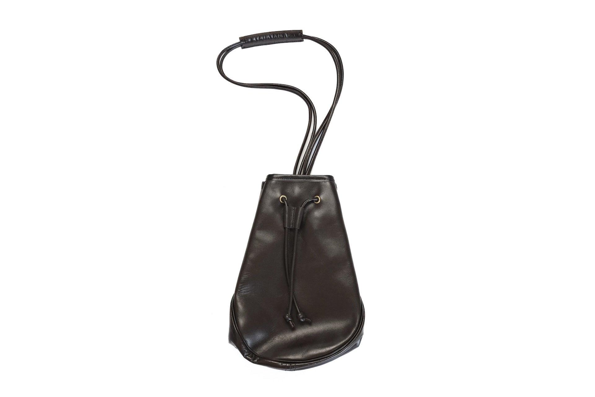 Inception by Accel Company Horsehide Pouch Bag (Brown Tea-core)