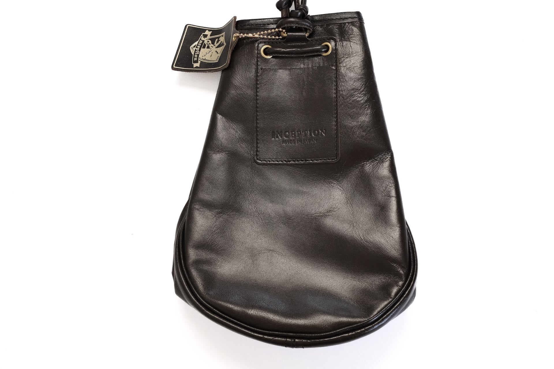 Inception by Accel Company Horsehide Pouch Bag (Brown Tea-core)