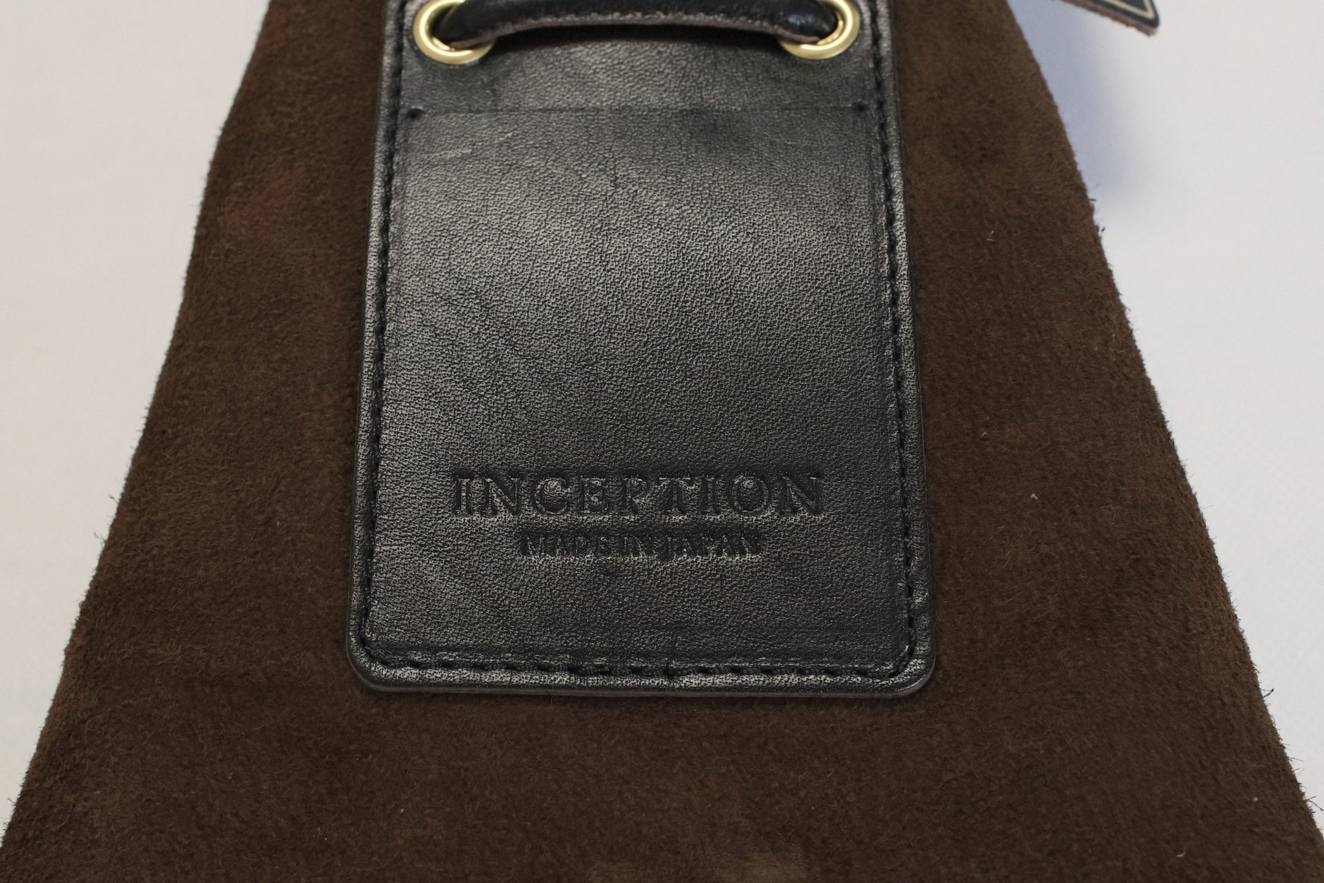 Inception by Accel Co. Rough Out Horsebutt Pouch Bag (Chocolate Brown)