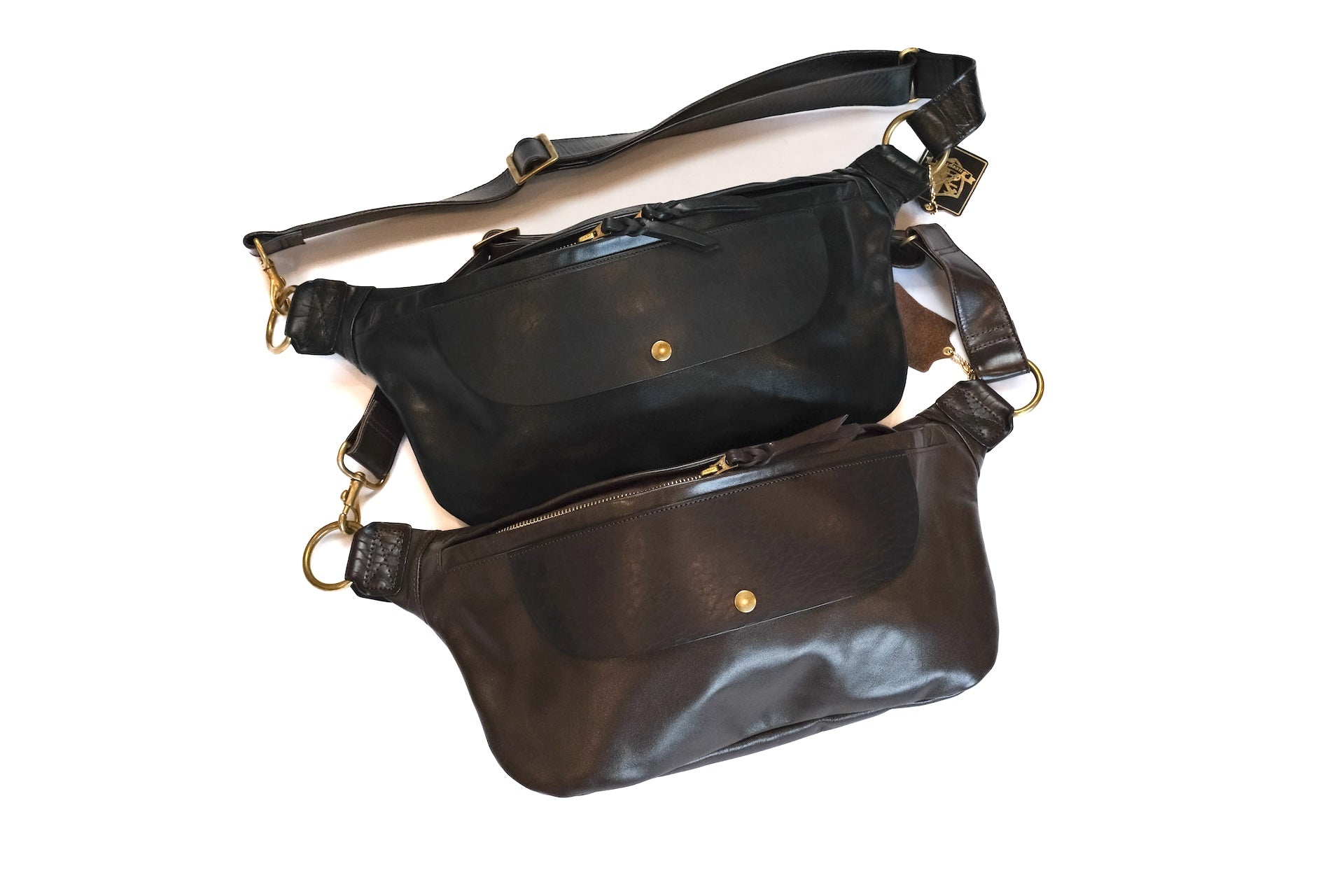 Inception by Accel Company Horsehide Body Bag (Brown Tea-core)