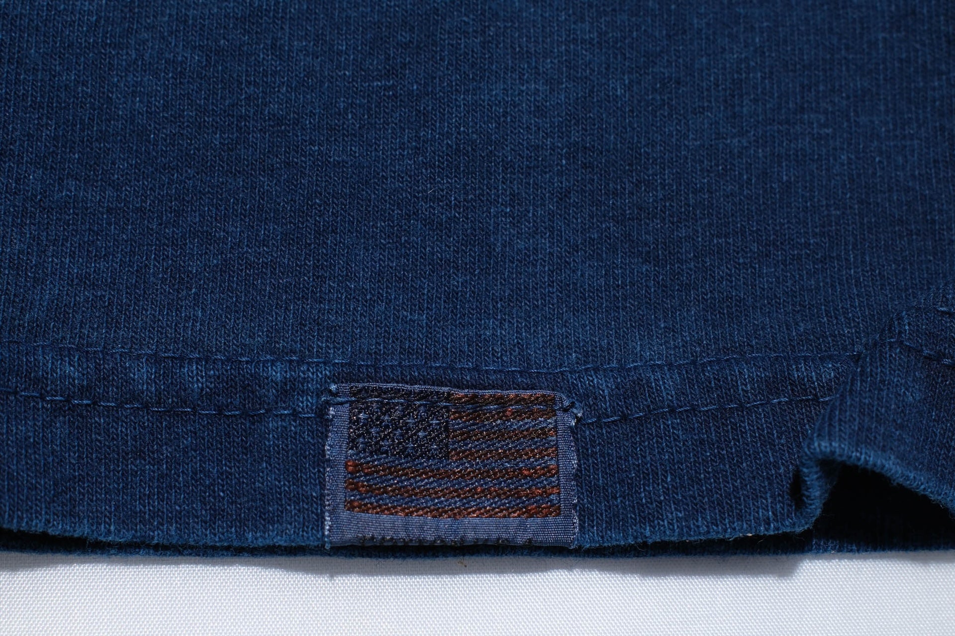 Studio D'Artisan 6oz "Denim Master" Natural Indigo Dyed Tee (Genuine Indigo)