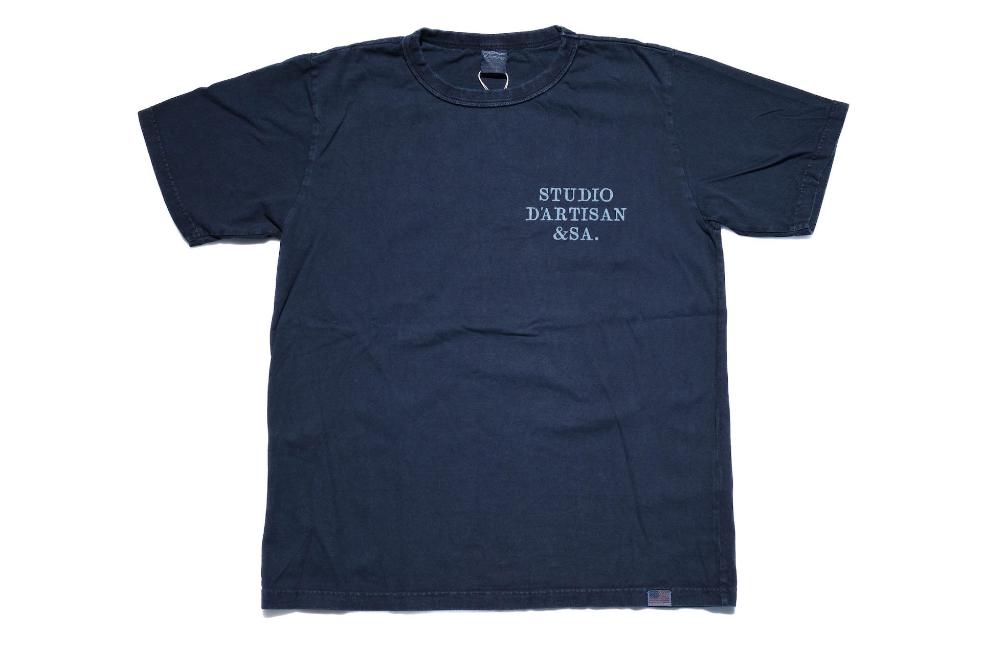 Studio D'Artisan 6oz "Denim Master" Natural Indigo Dyed Tee (Grand Indigo)