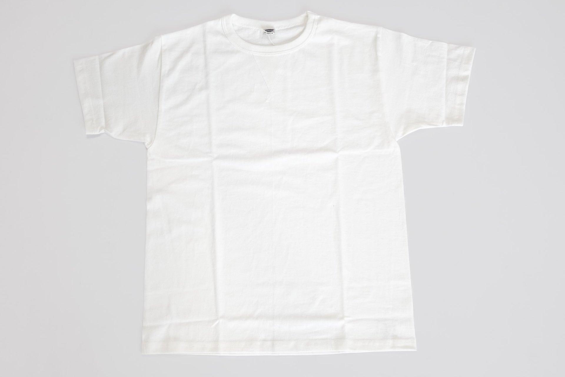 Denime X Warehouse 7oz "V-Inserted Crew Neck" Loopwheeled Tee (Off White)