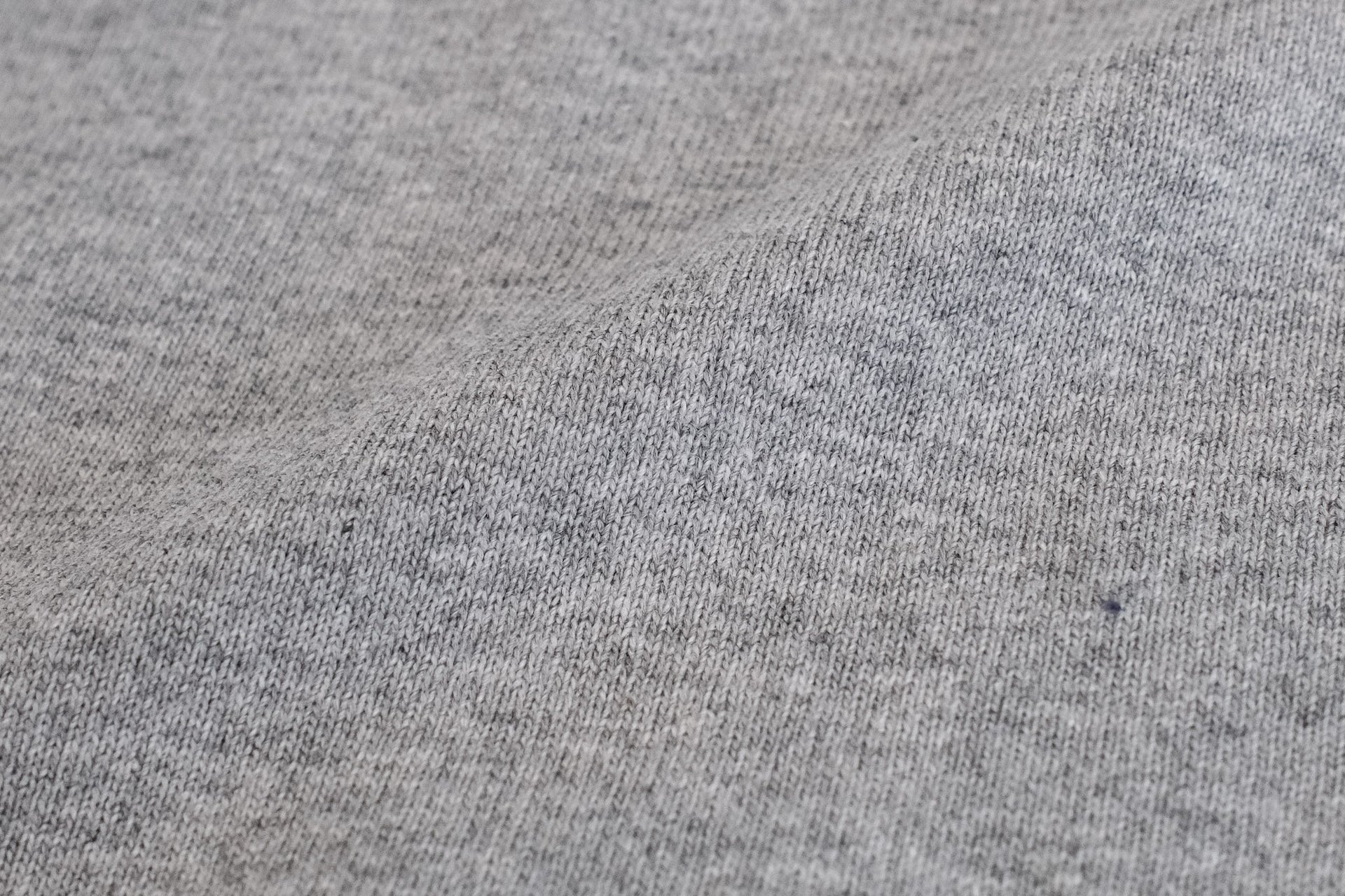 Denime X Warehouse 7oz "V-Inserted Crew Neck" Loopwheeled Tee (Heather Grey)