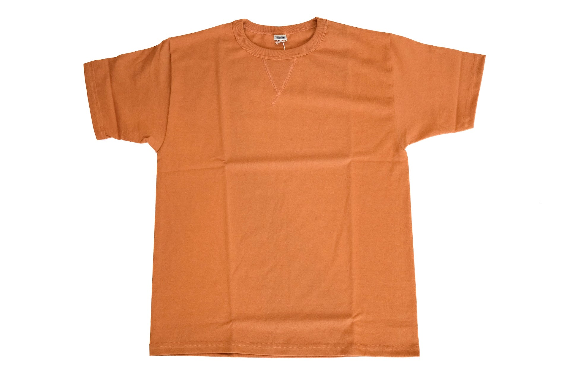 Denime X Warehouse 7oz "V-Inserted Crew Neck" Loopwheeled Tee (Brick)