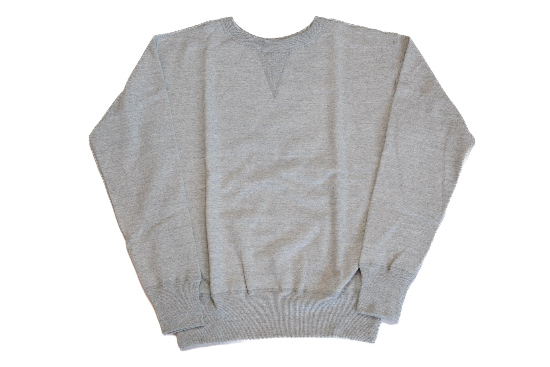 Denime X Warehouse Co. Lot.268 10oz "V-Inserted" Loopwheeled Sweatshirt (Heather Grey)